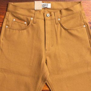 Naked & Famous Denim Relaxed Tan Jeans